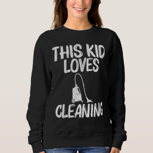 Coola Städning Art För barn Boys Clean Cleaner Ver T Shirt