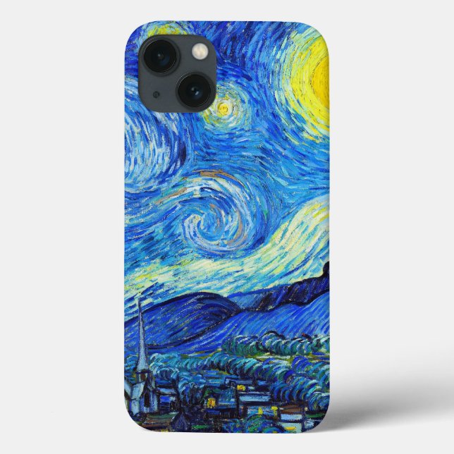 Coola Starry Night Vincent Van Gogh-målning (Baksida)