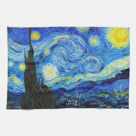 Coola Starry Night Vincent Van Gogh-målning Kökshandduk