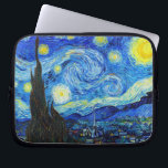 Coola Starry Night Vincent Van Gogh-målning Laptop Sleeve<br><div class="desc">Starry Night av Vincent Van Gogh-coolan bra från det gamla mästerverket i konst visade på imponerande smärta och målade upp en mättad färg,  vacker,  högupplösande,  högupplöst liggande landskapskonst efter dekorationen</div>