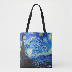 Coola Starry Night Vincent Van Gogh-målning Tygkasse