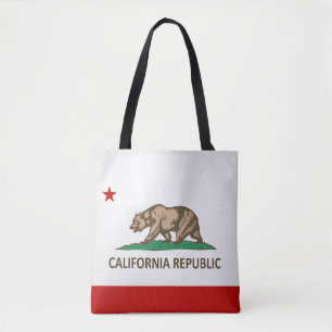 Coola State of California Flagga Mode Tygkasse