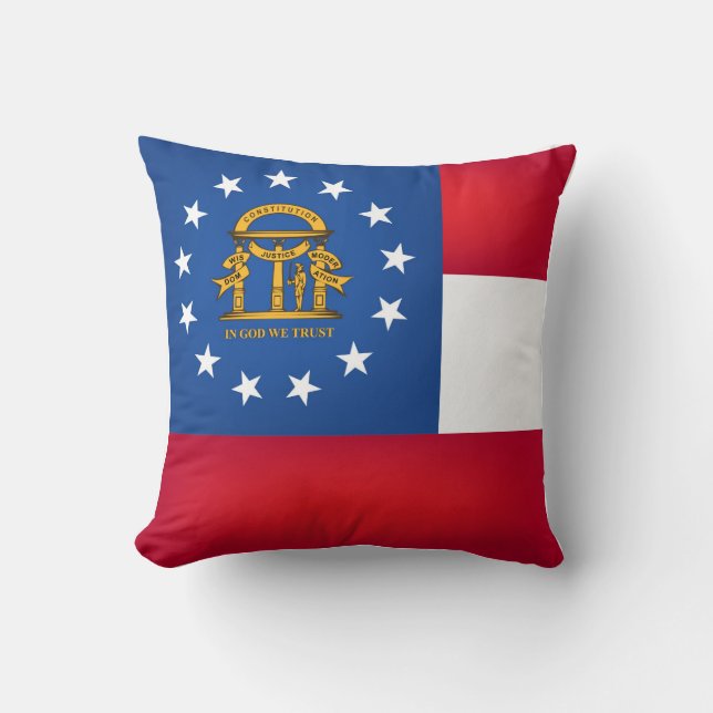 Coola State of Georgia Flagga Kudde (Framsida)