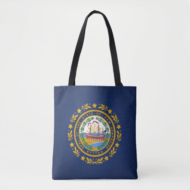 Coola State of New Hampshire Flagga Mode Tygkasse (Framsida)