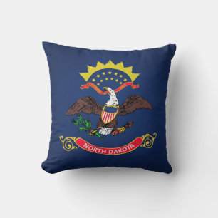 Coola State of North Dakota Flagga Kudde