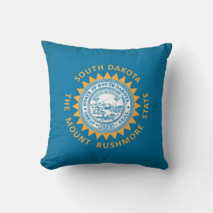 Coola State of South Dakota Flagga Kudde