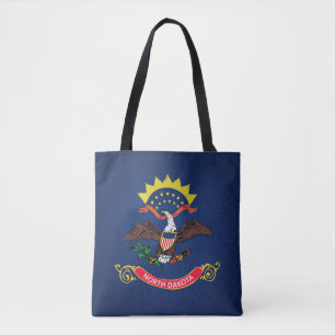 Coola staten North Dakota Flagga Mode Tygkasse