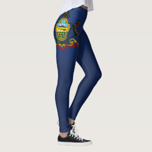 Coola staten Pennsylvania Flagga Mode Leggings