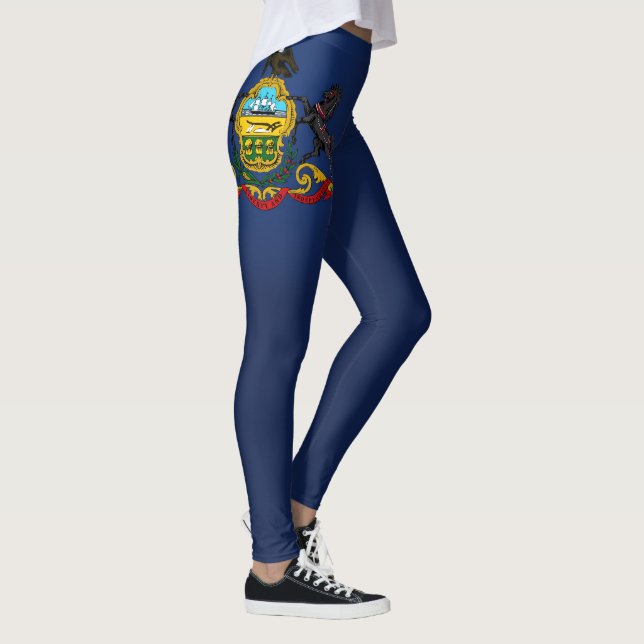 Coola staten Pennsylvania Flagga Mode Leggings (Höger)