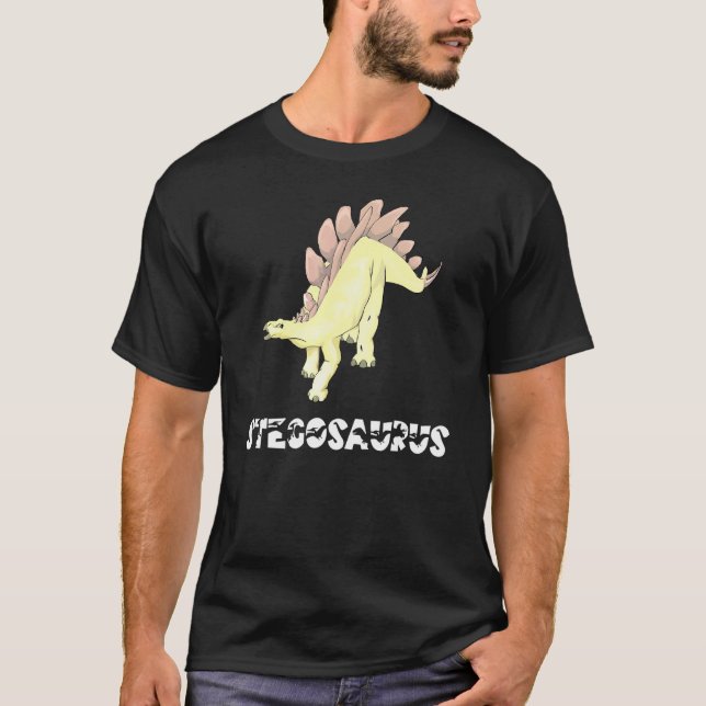 Coola Stegosaurus Dinosaur Dino Saurus Reptile Her T Shirt (Framsida)