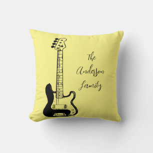 Coola sten guitar-musikresa kudde