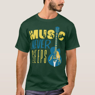 Coola Sten & Roll Guitar Player, vackra Music Lo T Shirt