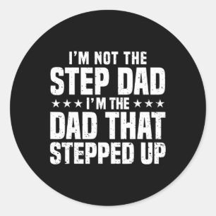 Coola Step Up Pappa För manar Far World#39;s Best Runt Klistermärke