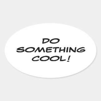 COOLA STICKER OVALT KLISTERMÄRKE