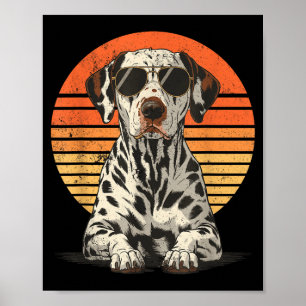 Coola stolta dalmatiner män kvinnor vintage hundäl poster