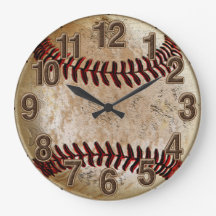 Coola Stone Vintage Baseball Clock för honom