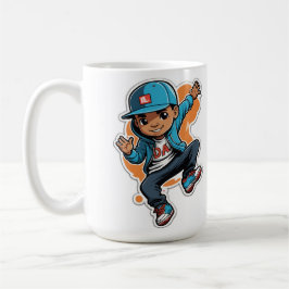 Coola Street Stil Boy Tecknade figurer Sticker Kaffemugg