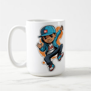 Coola Street Stil Boy Tecknade figurer Sticker Kaffemugg
