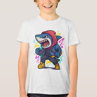 Coola Streetwear Shark Tecknad T-Shirt