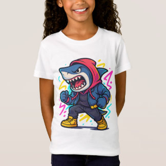 Coola Streetwear Shark Tecknad T-Shirt