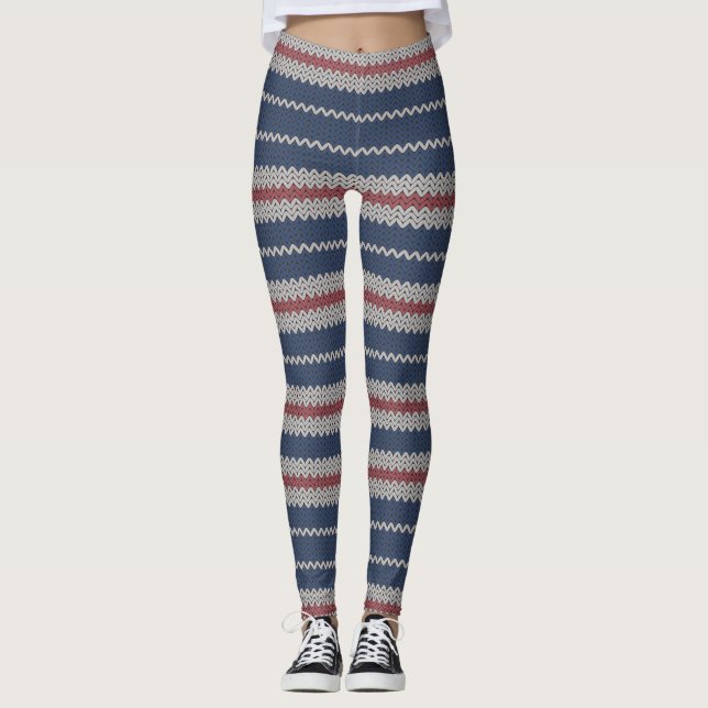 Coola: Stripe-lager Leggings (Framsida)