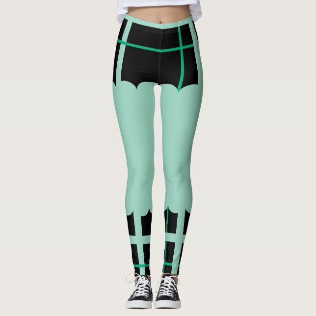 Coola stripe Mönster Leggings (Framsida)