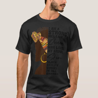 Coola Strong Black Gift for Melanin Beauty Women G T Shirt
