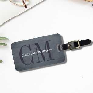 Coola Struktur Blue Bold Monogram Bagagebricka