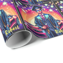 Coola Studenten Guy med Nicebil Anpassningsbar Presentpapper