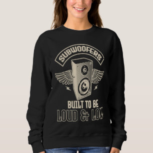 Coola subwoofers byggda för att vara höga och låga t shirt