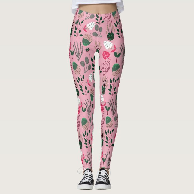 Coola Summer Mönster Leggings (Framsida)