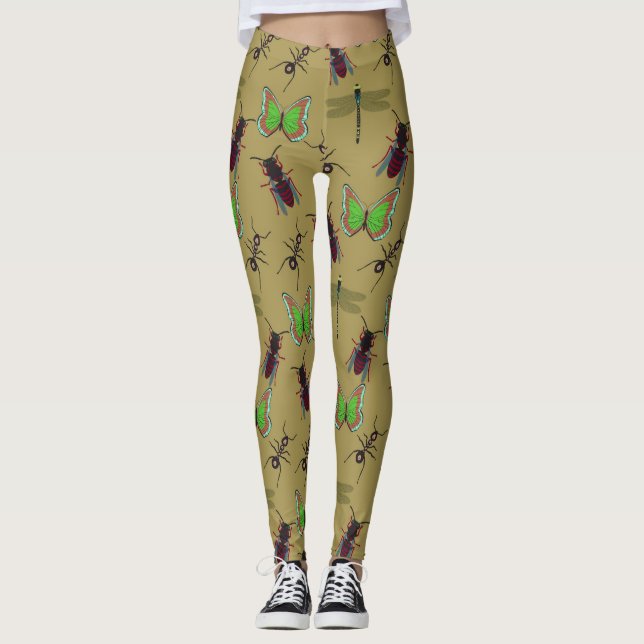 Coola Summer Mönster Leggings (Framsida)