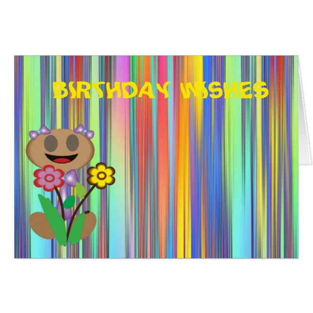 Coola Summer Rand Hälsningskort (Framsidan Horizontal)