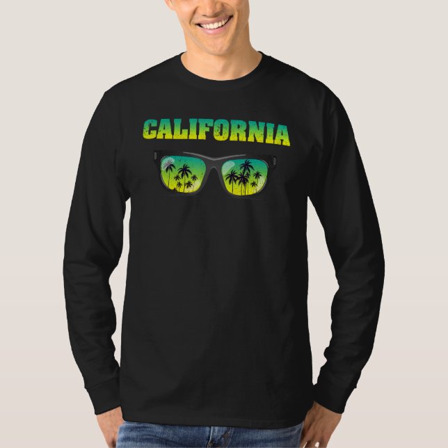 Coola Sunglass Kalifornien, Träd Cali, sommaren Ha T Shirt (Framsida)