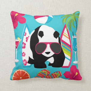 Coola Sunglass Surfning av Panda Bear Beach Bum B Kudde