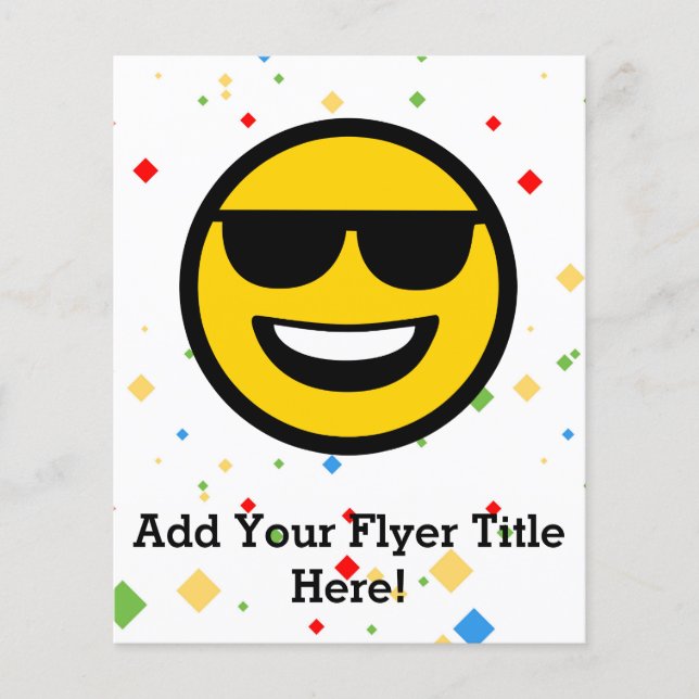 Coola Sunglasses Emoji Flygblad (Framsidan)