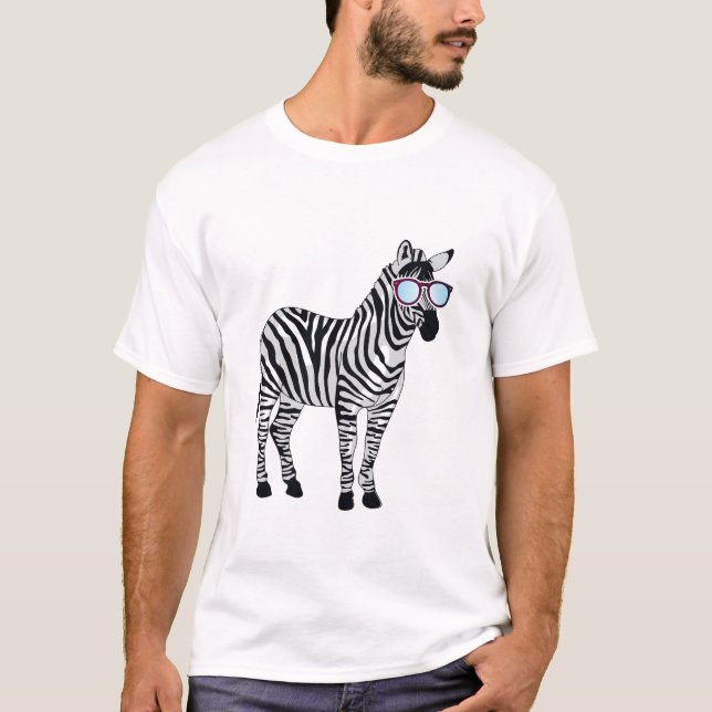 Coola Sunglasses Zebra Zookeeper Wildlife Animal T Shirt (Framsida)