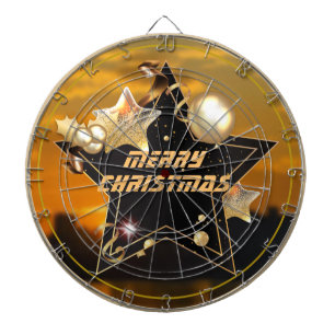 Coola Sunrise Guld Black Metallic Stars God jul Darttavla