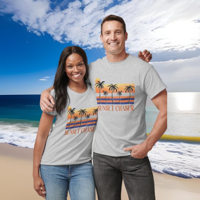 coola sunset chaser ord art t shirt (Skapare uppladdad)