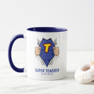 Coola Superhjälte Teacher Mugg