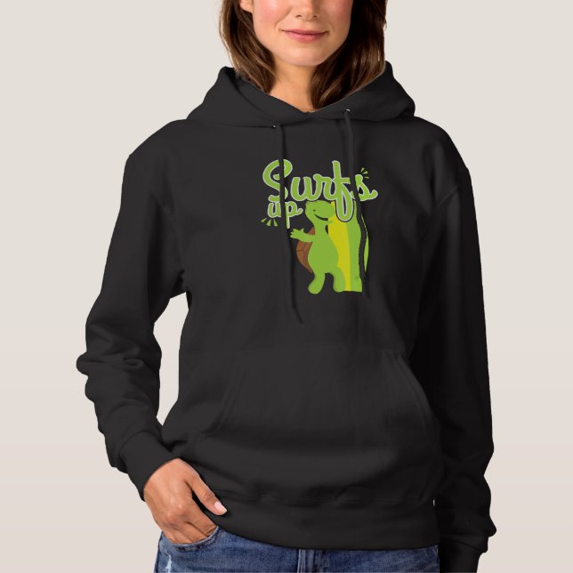 Coola surfar på sköldpadda t shirt (Framsida)