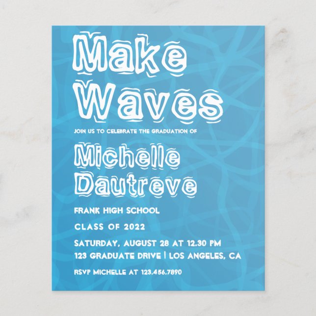 Coola Surfer Studentfest Photo Flygblad (Framsidan)