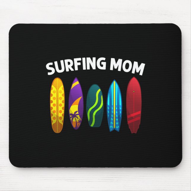 Coola surfing för mamma Mama surfar Surfbräda Stra Musmatta (Framsidan)