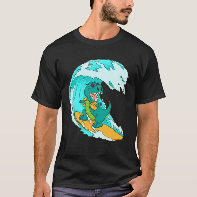 Coola surfingdesign för män kvinnor surfar surf su t shirt (Framsida)