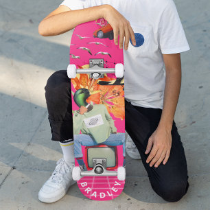 Coola Surreal Funny Unik Anpassningsbar Personlig  Mini Skateboard Bräda 18,5 Cm