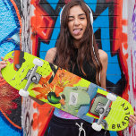 Coola Surreal Funny Unik Anpassningsbar Personlig  Mini Skateboard Bräda 18,5 Cm<br><div class="desc">Coola Surreal Funny Unik Anpassningsbar Personlig Namn Skateboard har en modern typografi i personligen på en roligt av bilar, flygplan, namn, blommor, fåglar och människor. Anpassa genom att redigera texten i textrutan. Ge en anpassningsbar har gjort en gåva, skateboard-personlig till din favoritskateboarder för jul, födelsedag eller din BFF. Designad av...</div>