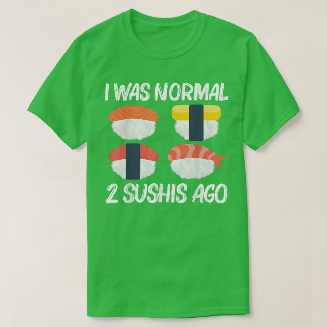 Coola Sushi För manar Women Japansk Sashimi Seafoo T Shirt (Design framsida)