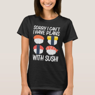 Coola Sushi För manar Women Japansk Sashimi Seafoo T Shirt