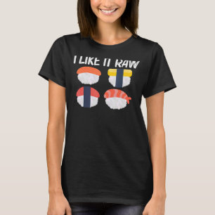 Coola Sushi För manar Women Japansk Sashimi Seafoo T Shirt