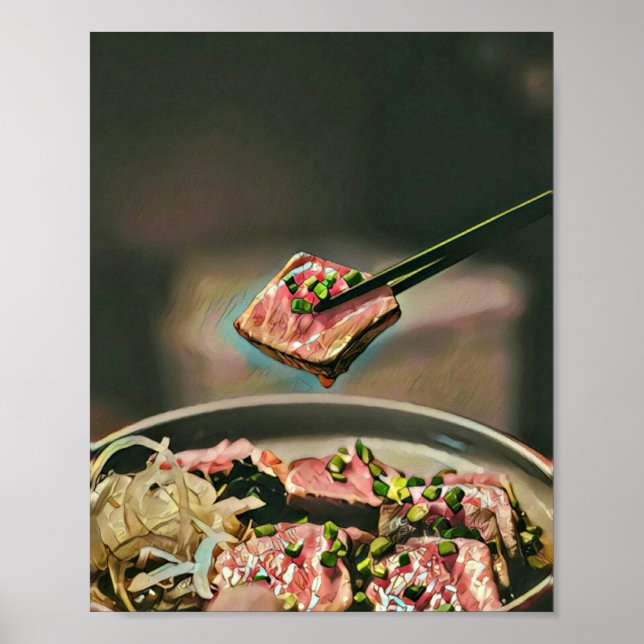 Coola sushi-gåva poster (Framsidan)